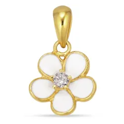 Blumen Anhänger aus vergoldetem Sterlingsilber - Majse