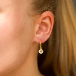 14 mm Marguerite Kreole in vergoldetem Sterlingsilber - Maggie