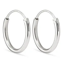 12 mm Kreole in Silber