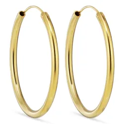 30 mm Kreole in vergoldetem Sterlingsilber