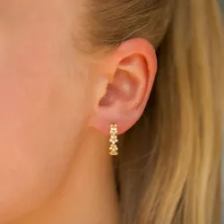 14,5 mm Marguerite Halbkreolen in vergoldetem Sterlingsilber - Majse