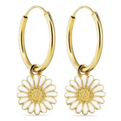 18 mm Marguerite Kreole in vergoldetem Sterlingsilber - Matilda