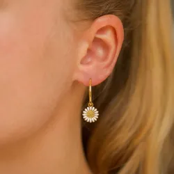 18 mm Marguerite Kreole in vergoldetem Sterlingsilber - Matilda