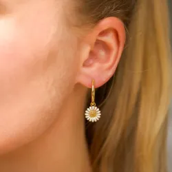 18 mm Marguerite Kreole in vergoldetem Sterlingsilber - Matilda