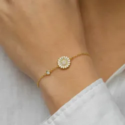 Marguerite Zirkon Armband aus vergoldetem Sterlingsilber - Marie