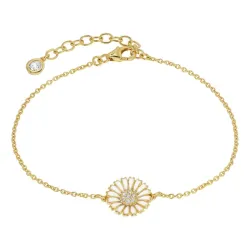 Marguerite Zirkon Armband aus vergoldetem Sterlingsilber - Marie