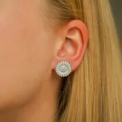 14,5 mm Marguerite Ohrstecker in Silber - Matilda
