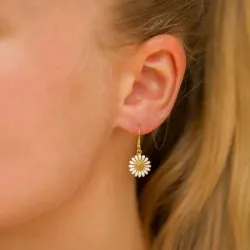 11 mm Marguerite Ohrringe in vergoldetem Silber - Matilda