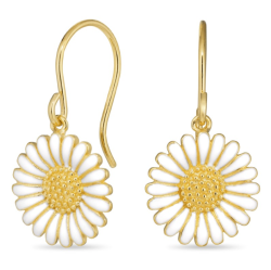 14,5 mm Marguerite Ohrringe in vergoldetem Sterlingsilber - Matilda