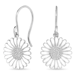 14,5 mm Marguerite Ohrringe in Silber - Matilda