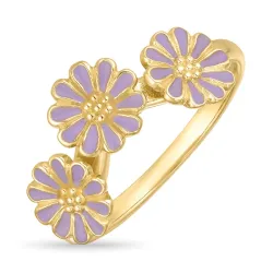 Marguerite violettem Ring aus vergoldetem Sterlingsilber - Maggie
