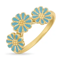 Marguerite blauem Ring aus vergoldetem Sterlingsilber - Maggie