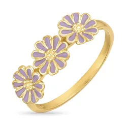 Marguerite violettem Ring aus vergoldetem Sterlingsilber - Maggie