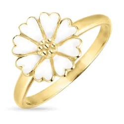 11 mm Marguerite Ring aus vergoldetem Sterlingsilber - Magda