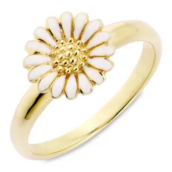 10 mm Marguerite Ring aus vergoldetem Sterlingsilber - Matilda
