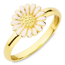 10 mm Marguerite Ring aus vergoldetem Sterlingsilber - Matilda