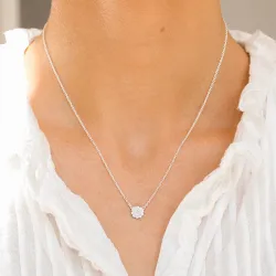 Marguerite Halskette aus Silber und Anhänger aus Silber - Maggie