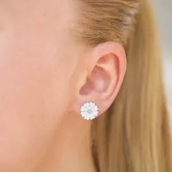 11 mm Marguerite Ohrstecker in Silber - Magda