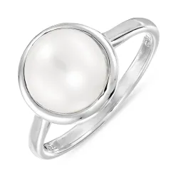 Perle Ring aus Silber