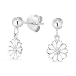 8 mm Marguerite Ohrstecker in Silber - Maggie