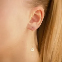 Marguerite ketten ohrringe in vergoldetem Silber - Maggie