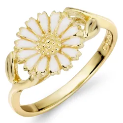 10 mm Marguerite Ring aus vergoldetem Sterlingsilber - Marie