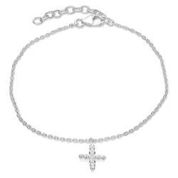 Kreuz Armband aus Silber