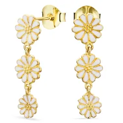 Marguerite Ohrringe in vergoldetem Silber