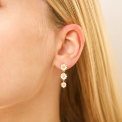 Marguerite Ohrringe in vergoldetem Silber - Maggie