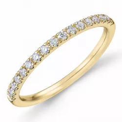 Einfacher Diamant Memoirering in 14 Karat Gold 0,25 ct