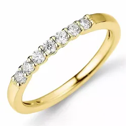 Diamant memoirering in 14 karat gold 0,26 ct