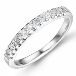 Diamant memoirering in 14 karat weißgold 0,24 ct