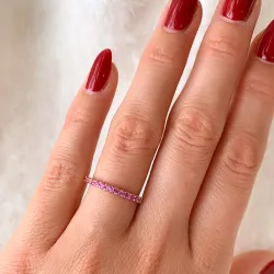 pink Saphir Memoirering in 14 Karat Gold 0,57 ct