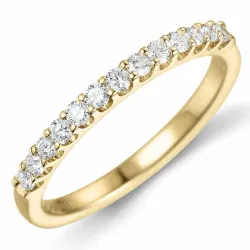 Diamant memoirering in 14 karat gold 0,25 ct