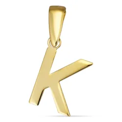 buchstab k Anhänger aus 8 Karat Gold - My Letter