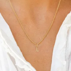 buchstab l Anhänger aus 8 Karat Gold - My Letter