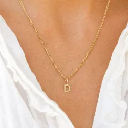 buchstab d Anhänger aus 8 Karat Gold - My Letter