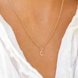 buchstab c Anhänger aus 8 Karat Gold - My Letter