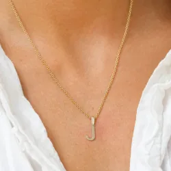 buchstab j Anhänger aus 8 Karat Gold - My Letter