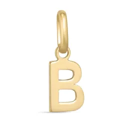 buchstab b Anhänger aus 8 Karat Gold - My Letter