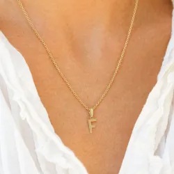 buchstab f Anhänger aus 8 Karat Gold - My Letter