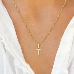 buchstab t Anhänger aus 8 Karat Gold - My Letter