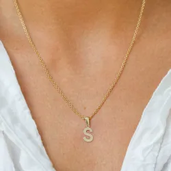 buchstab s Anhänger aus 8 Karat Gold - My Letter