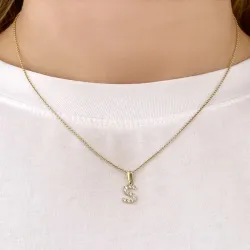 buchstab s Anhänger aus 8 Karat Gold - My Letter