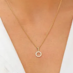 buchstab o Anhänger aus 8 Karat Gold