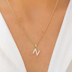 buchstab n Anhänger aus 8 Karat Gold - My Letter