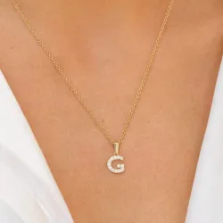 buchstab g Anhänger aus 8 Karat Gold - My Letter