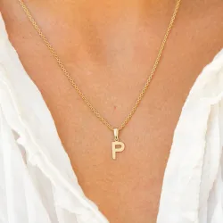 buchstab p Anhänger aus 8 Karat Gold - My Letter