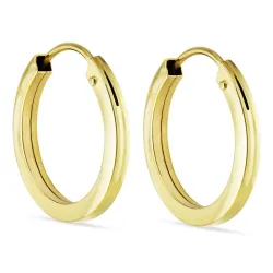 13 mm Kreole in 8 Karat Gold - Gold Collection