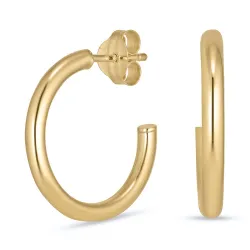 16 mm Halbkreolen in 8 Karat Gold - Gold Collection